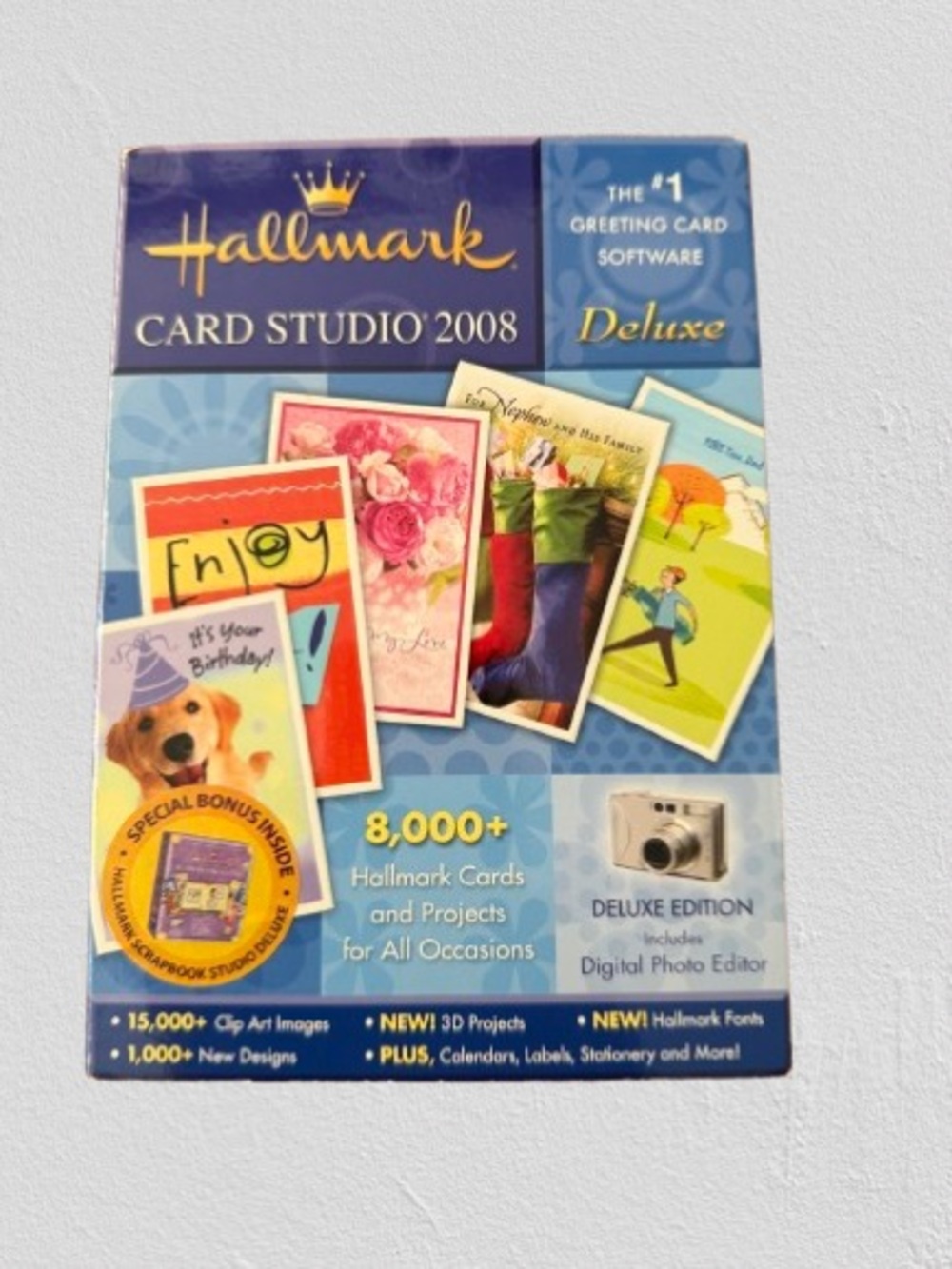 New Hallmark Card Studio 2008 Deluxe – Greeting Card Software (PC) with Bonus